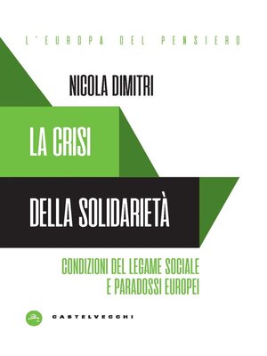 cover image of Crisi della solidarieta'